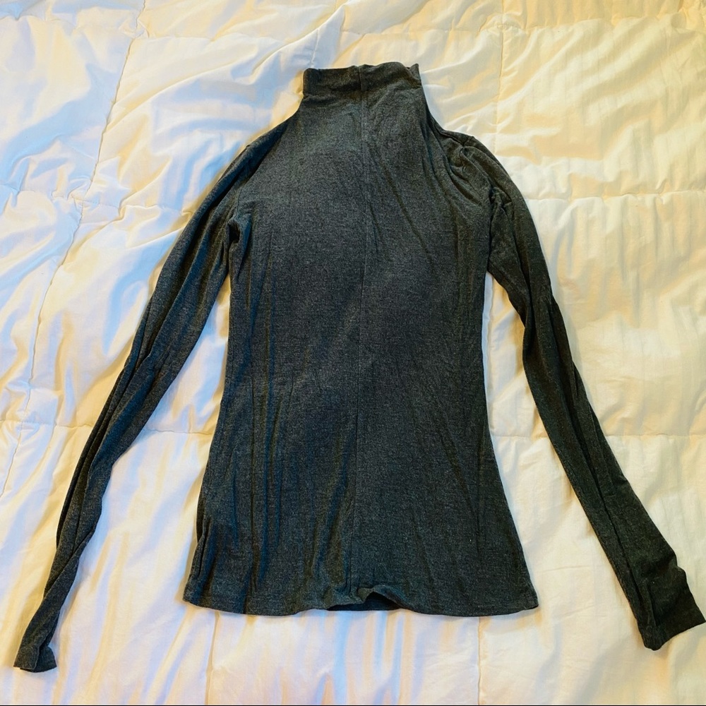 Aritzia Babaton Slim Turtleneck Size XXS Gray